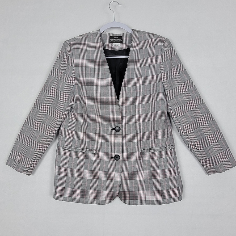 VINTAGE Houndstooth Women's Blazer HABERDASHERY